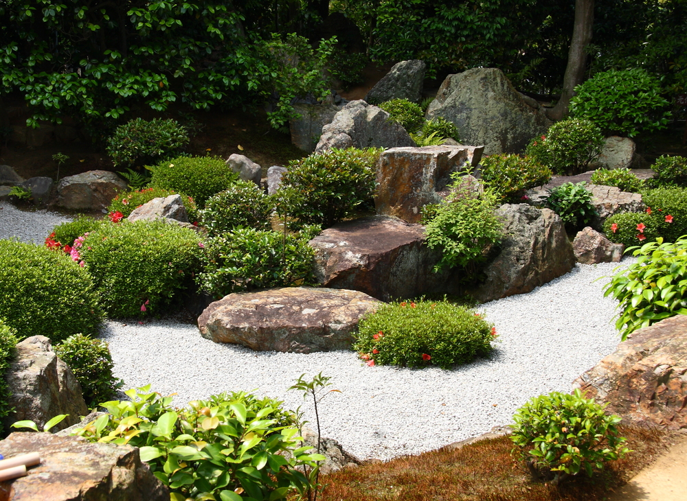 Relaxing zen garden